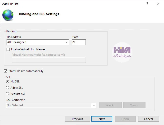 ftp server 2022