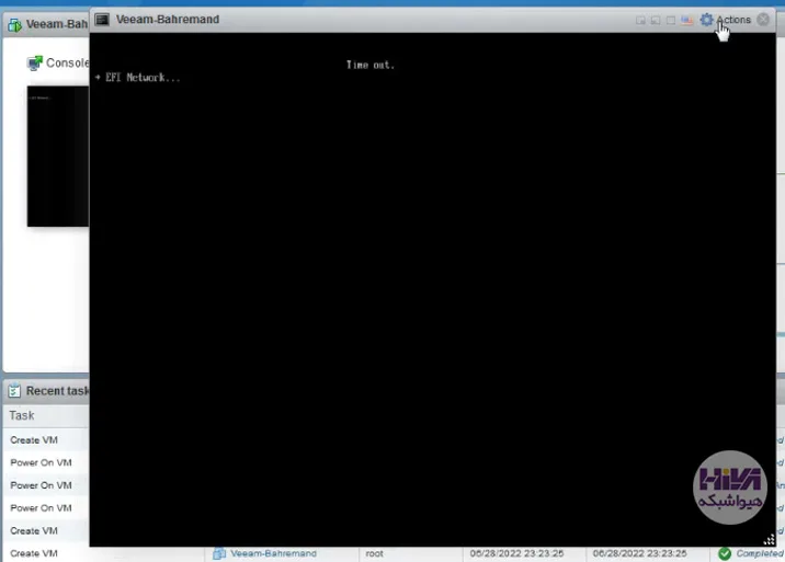 ایجاد ماشین مجازی در ESXi