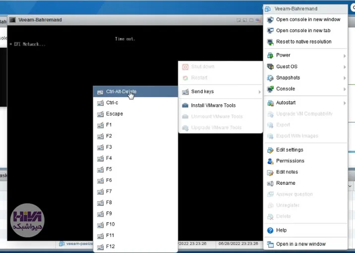 ایجاد ماشین مجازی در ESXi