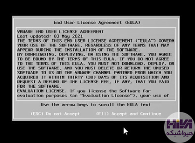 نصب ESXi 7.0.3v