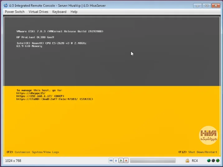 نصب ESXi 7.0.3v
