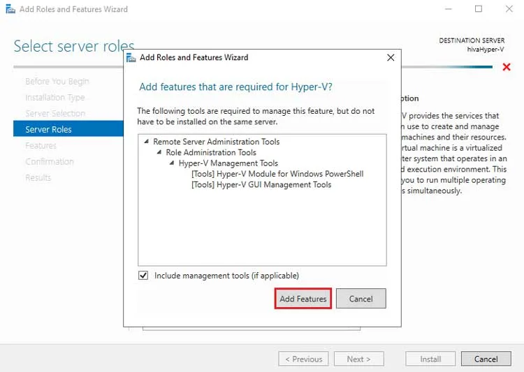 نصب Hyper-V