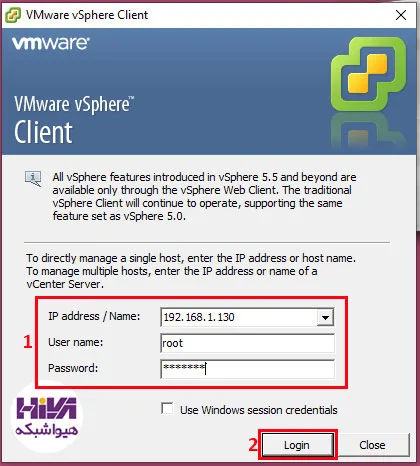 vSphere Client در ESXi6 ارتقا ESXi6 به نسخه های بالاتر با حفظ اطلاعات