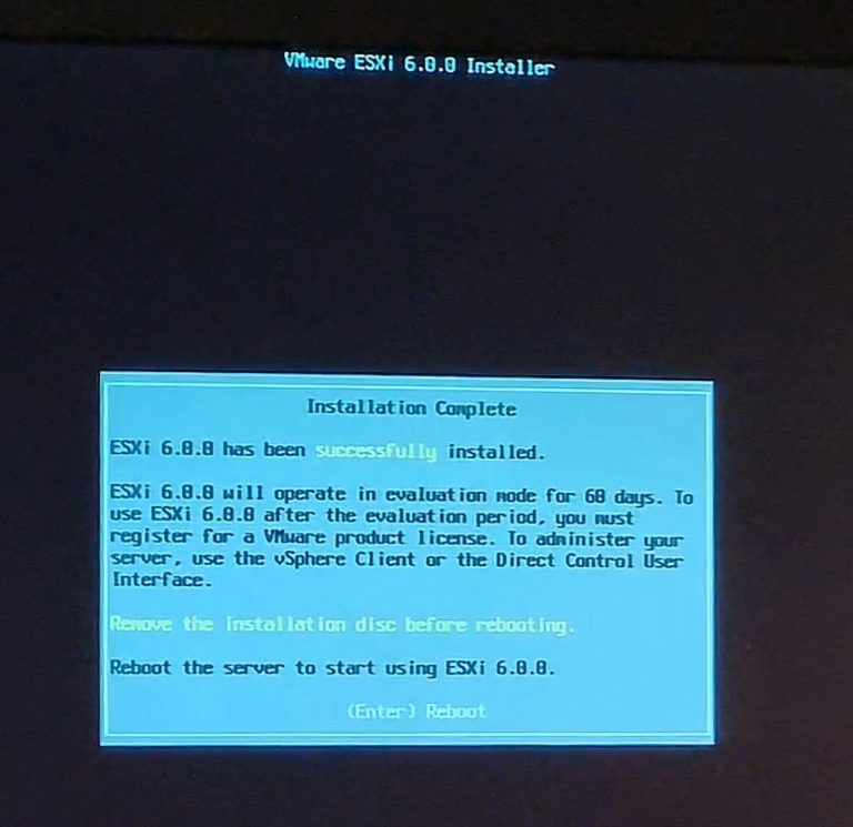 نصب ESXi