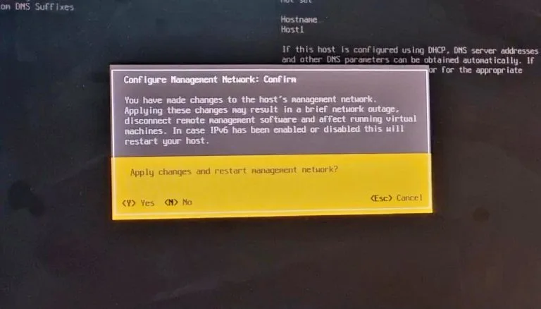 پیکربندی ESXi