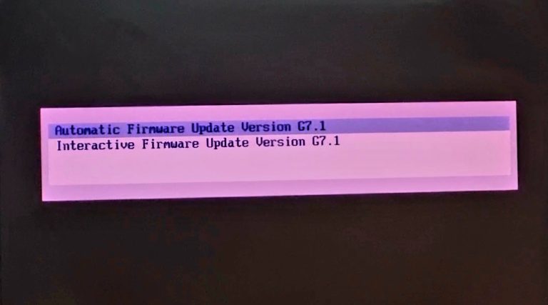 بروزرسانی Firmware سرور