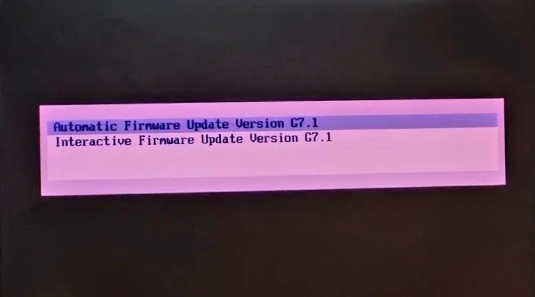 بروزرسانی Firmware سرور