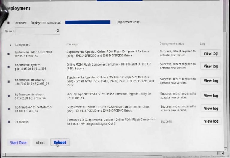 بروزرسانی Firmware سرور