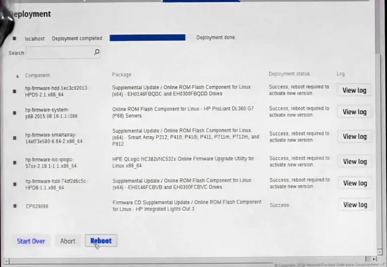 بروزرسانی Firmware سرور